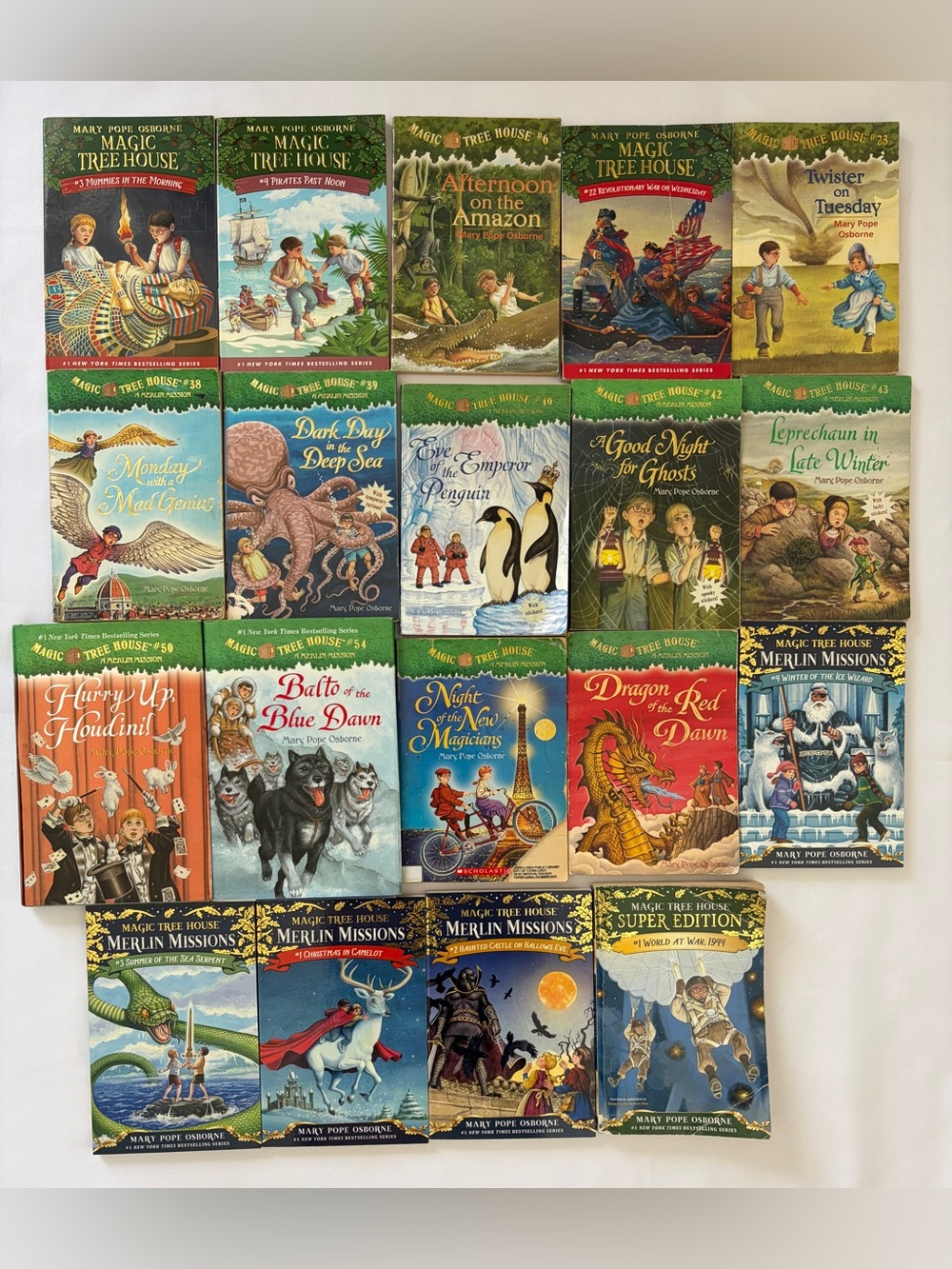 Lot 19 Magic Tree House Books Kids Summer Reading Chapter Elementary
